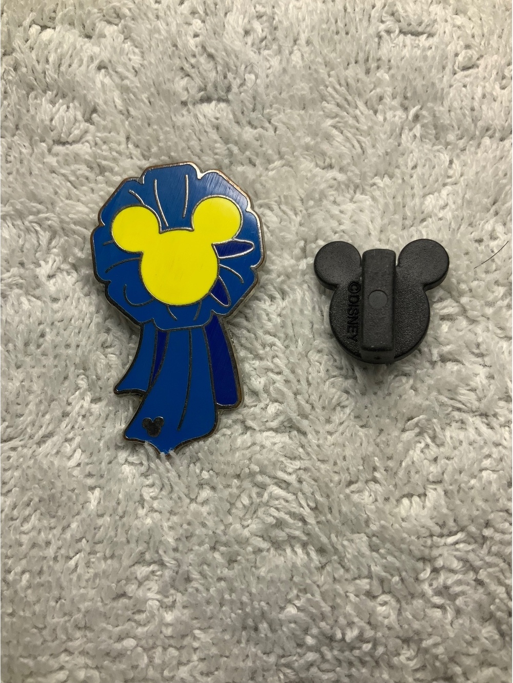 Mickey Blue Ribbon Hidden Mickey Disney Pin